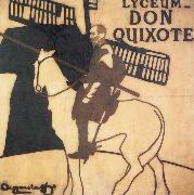 James Pryde and William Nicholson Don Quixote china oil painting artist